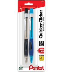 Pentel PD345BP2-K6 Quicker-Clicker Mechanical Pencils, 0.5 mm, 2-Pack