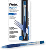 Pentel PD347T Quicker Clicker Mechanical Pencil with Grip, 0.7 mm, Transparent Barrel, Dozen Box