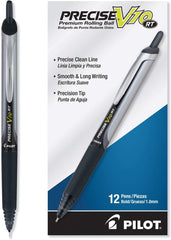 Pilot 13450-13462 Precise V10 RT Retractable Rolling Ball Pens, 1.0 mm Bold Point, Pack of 12