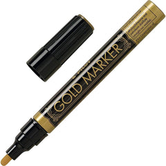 Pilot 41700/41800 Gold and Silver Metallic Permanent Markers, Medium Point
