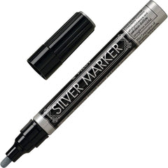 Pilot 41700/41800 Gold and Silver Metallic Permanent Markers, Medium Point