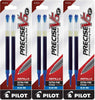Pilot 77273-77275 Precise V5 RT Rolling Ball Liquid Ink Refills, 0.5 mm Extra Fine, 3 Packs