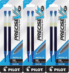 Pilot 77278-77280 Precise V7 RT Rolling Ball Liquid Ink Refills, 0.7 mm Fine, 3 Packs