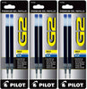 Pilot 77289-77365 G2-10 Gel Ink Rolling Ball Pen Refills, 1.0 mm Bold Point, 3 Packs