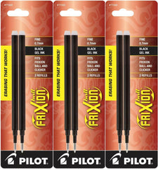 Pilot 77320-77326 FriXion Ball Erasable Gel Ink Refills, 0.7 mm Fine Point, 3 Packs of 2 Refills