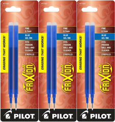 Pilot 77320-77326 FriXion Ball Erasable Gel Ink Refills, 0.7 mm Fine Point, 3 Packs of 2 Refills