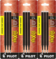 Pilot 77330-77336 FriXion Ball Erasable Gel Ink Refills, 0.7 mm Fine Point, 3 Packs