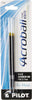 Pilot 77347 Acroball PureWhite Advanced Ink Refills, 0.7 mm Fine Point, Black Ink, 2-Pack, 3 Packs