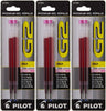 Pilot 77289-77365 G2-10 Gel Ink Rolling Ball Pen Refills, 1.0 mm Bold Point, 3 Packs