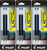 Pilot 77289-77365 G2-10 Gel Ink Rolling Ball Pen Refills, 1.0 mm Bold Point, 3 Packs