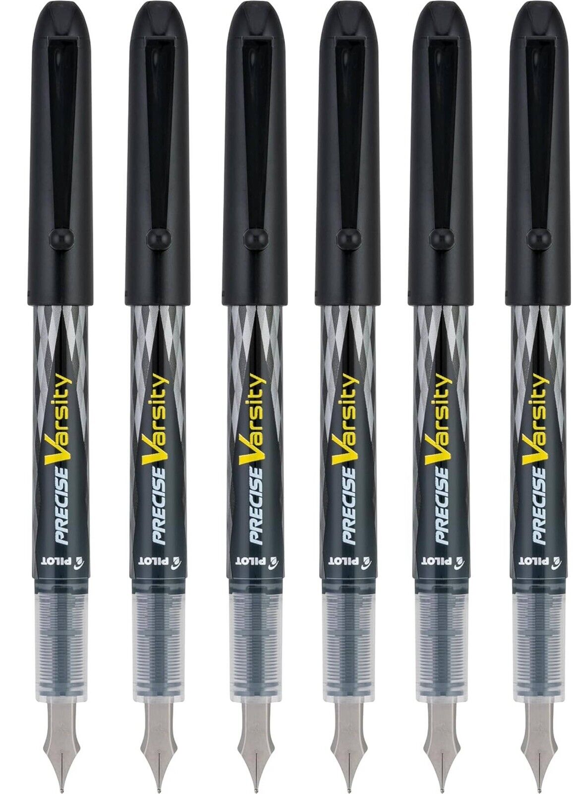 Pilot 90010-90066 Varsity Disposable Fountain Pens, Medium Point, Bundle of 6 Pens