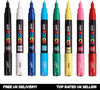 Uni Posca PC-1M Water Based Paint Marker Set, 0.7 mm Extra Fine Tip