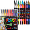 Uni Posca PC-3M Water Based Paint Marker Set, 0.9–1.3 mm Reversible Fine Tip