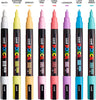 Uni Posca PC-3M Water Based Paint Marker Set, 0.9–1.3 mm Reversible Fine Tip