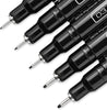 Prismacolor 14171 Premier Illustration Marker Sets, Fine Tip, Black, Set of 5