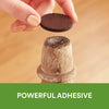 Scotch SP822-NA Round Felt Pads, 1 in, Brown, 32 Pack