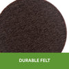 Scotch SP822-NA Round Felt Pads, 1 in, Brown, 32 Pack