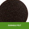 Scotch SP847-NA Self-Stick Felt Pads, Brown, 162 Pack, Assorted Size