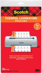 Scotch TP3855-20 Thermal Pouches, 8.9