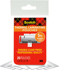 Scotch TP5851-20/100 Thermal Pouches, Business Card, 2.32
