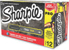 Sharpie 2017818 Pro Permanent Marker, Fine Point, Black, 12 Count
