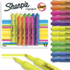 Sharpie 25145 Highlighter Markers, Chisel Tip, , Assorted 12 Fluorescent Colors