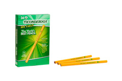 Ticonderoga X33036 My First Wood-Cased Pencils, #2 HB Soft, Without Erasers, Yellow, 36 Count