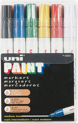 Uni-Paint 63631 PX-20 Oil-Based Permanent Marker, Medium Line, 12 Assorted Set