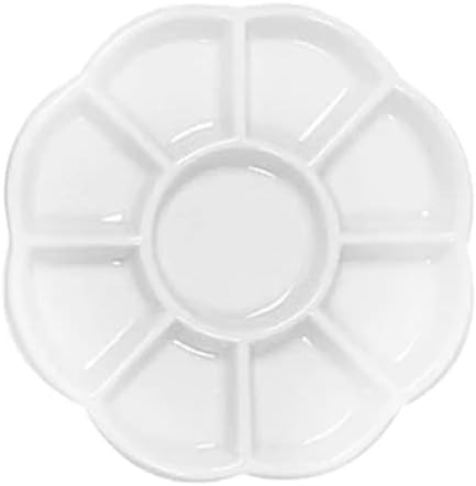 Yasutomo WCW208 9 Section Porcelain Paint Tray, 5 5/8” x 5 5/8” x 1/2″