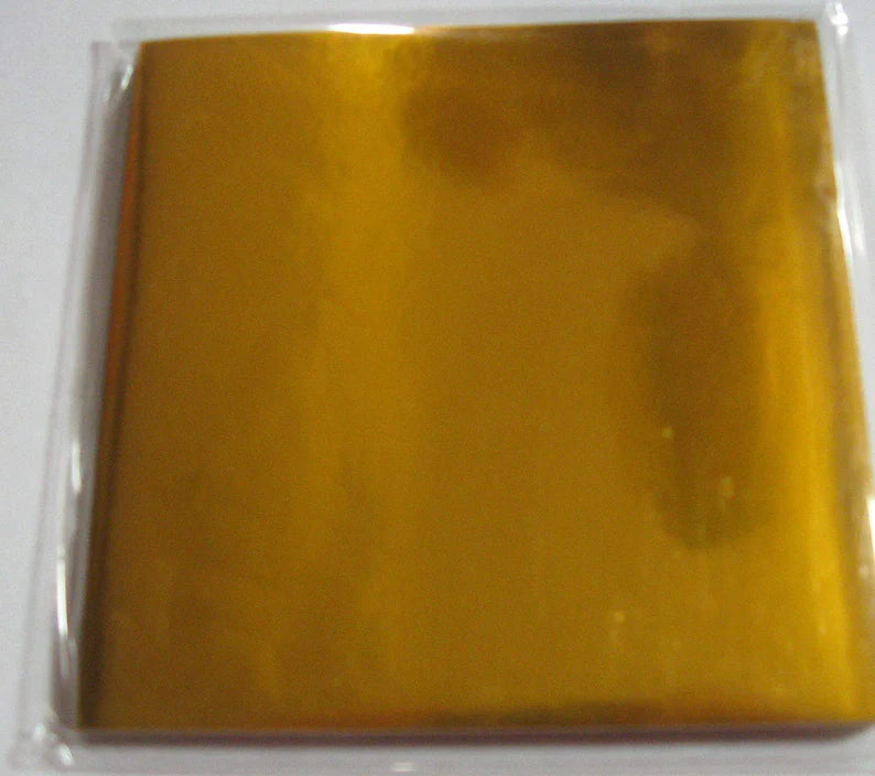 LuPro 500 Sheets Japanese Extra Thick Gold Foil Origami Paper, 15 cm 6"