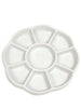 LuPro Porcelain 8 Well Floral Palette Dish
