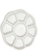 LuPro Porcelain 8 Well Floral Palette Dish