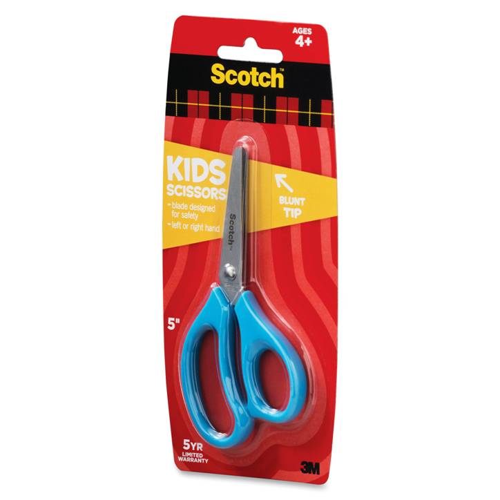Scotch 1441B 5 Inch Soft Touch Blunt Tip Kids Scissors