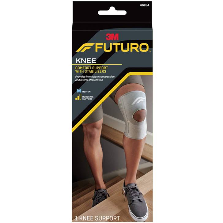 3M 46163-46165 Futuro Knee Comfort Support with Stabilizers,  Moderate Support