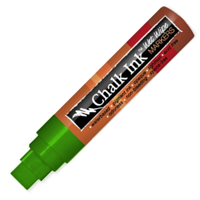 Chalk Ink 15mm Broad Tip Wet-Wipe Markers in Assorted Colors