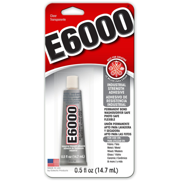Eclectic E-6000 Craft Adhesives 0.5 oz - 230516