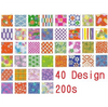 Japanese Print Chiyogami Origami Paper (6", 40 designs, 200 sheets)