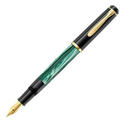 Pelikan 994012-994103 M200 Fine Point Fountain Pen, Green Marble