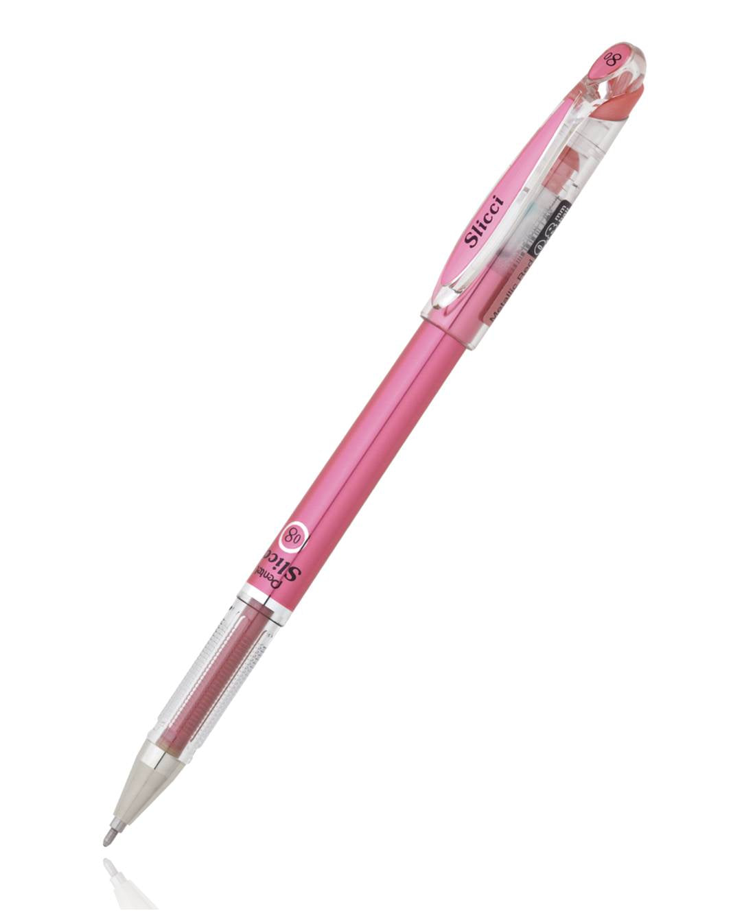 Pentel Arts BG208 Slicci Metallic Gel Pens, 0.8 mm Needle Tip, 1 Pen