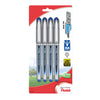 Pentel BL27BP4A/BL27BP4C EnerGel NV Liquid Gel Pens, 0.7 mm Medium Line, Metal Tip, 4-Pack