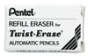 Pentel E10 Refill Eraser For Twist-Erase Series Pencils, 3 per Pack, Box of 12 Packs