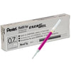 Pentel LR7 Gel Ink Refills, Metal Tip, 0.7mm Medium Lines, Box of 12 Refills
