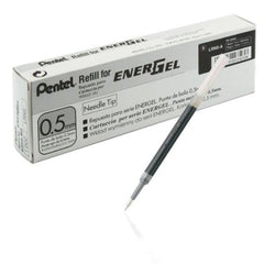 Pentel LRN5 EnerGel Pen Ink Refills, Needle Tip, 0.5 mm Fine, Box of 12 Refills