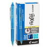 Pilot 31450-31457 FriXion Clicker Retractable Erasable Gel Pens, Fine Point, Box of 12 Pens