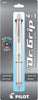 Pilot 36220 Dr. Grip 4+1 Multi-Function Retractable Ballpoint Pen + Pencil, Fine Point, Black Barrel, Black/Red/Blue/Green Inks