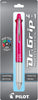 Pilot 36220 Dr. Grip 4+1 Multi-Function Retractable Ballpoint Pen + Pencil, Fine Point, Black Barrel, Black/Red/Blue/Green Inks