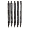 Prismacolor 14171 Premier Illustration Marker Sets, Fine Tip, Black, Set of 5