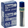 Pentel Color Lead Refills, Box of 12 Tubes, 144 Leads 0.7mm, Blue (PPB-7)
