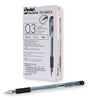 Pentel KN103, KN104, KN105, KN106, KN108 Arts Hybrid Technica Gel Pens, Black Ink, Dozen Box