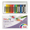 Pentel Arts PTS-15 Fabric Fun Pastel Dye Sticks, 15 Color Set